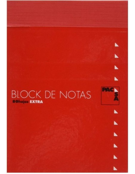 Paq 10 bloc notas con tapa 8º 80h 60gr liso